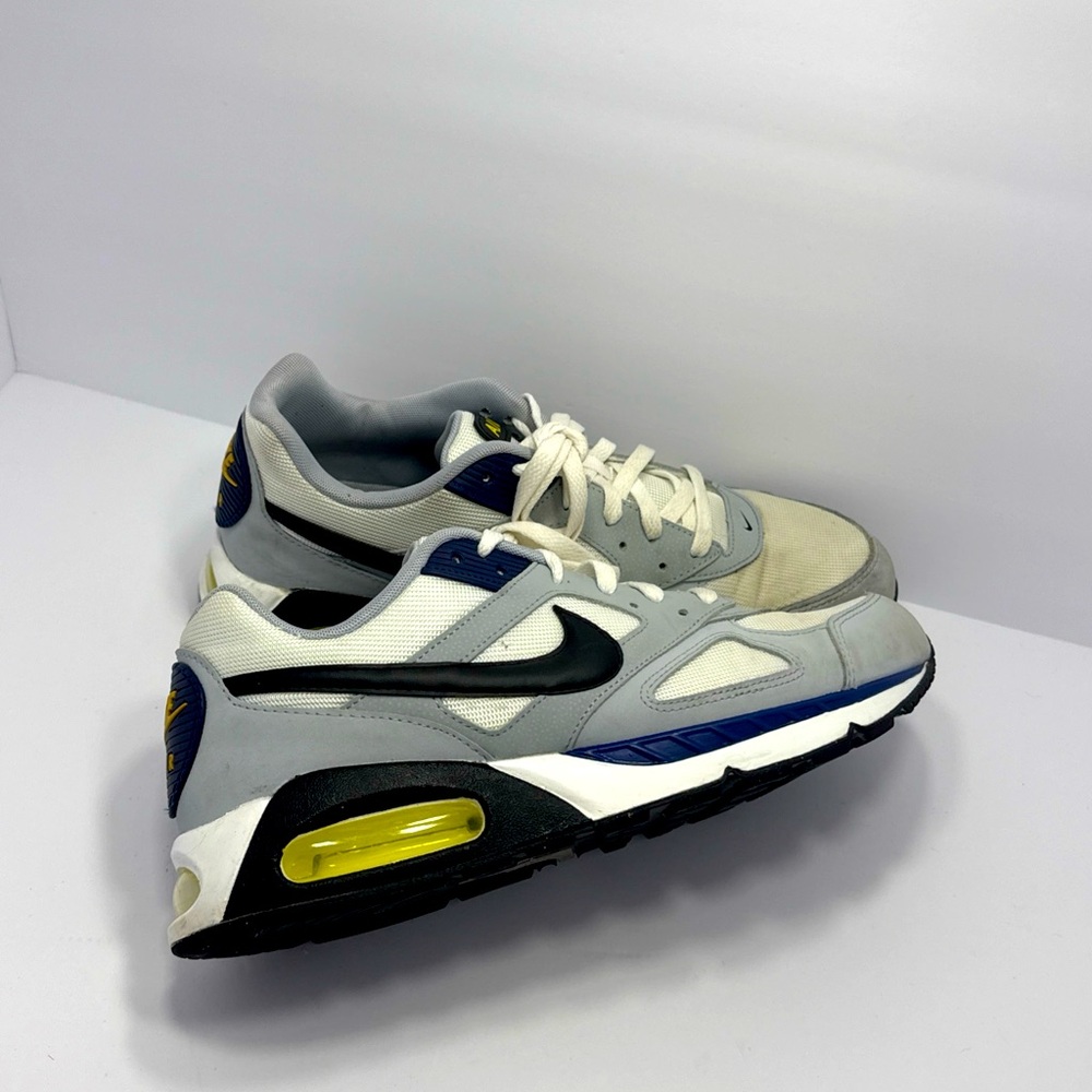 Nike Air Max IVO Shoes Grey Black White Blue 580518-102 Mens Size 10